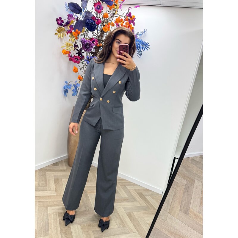 Perfect blazer Button 1550 grey
