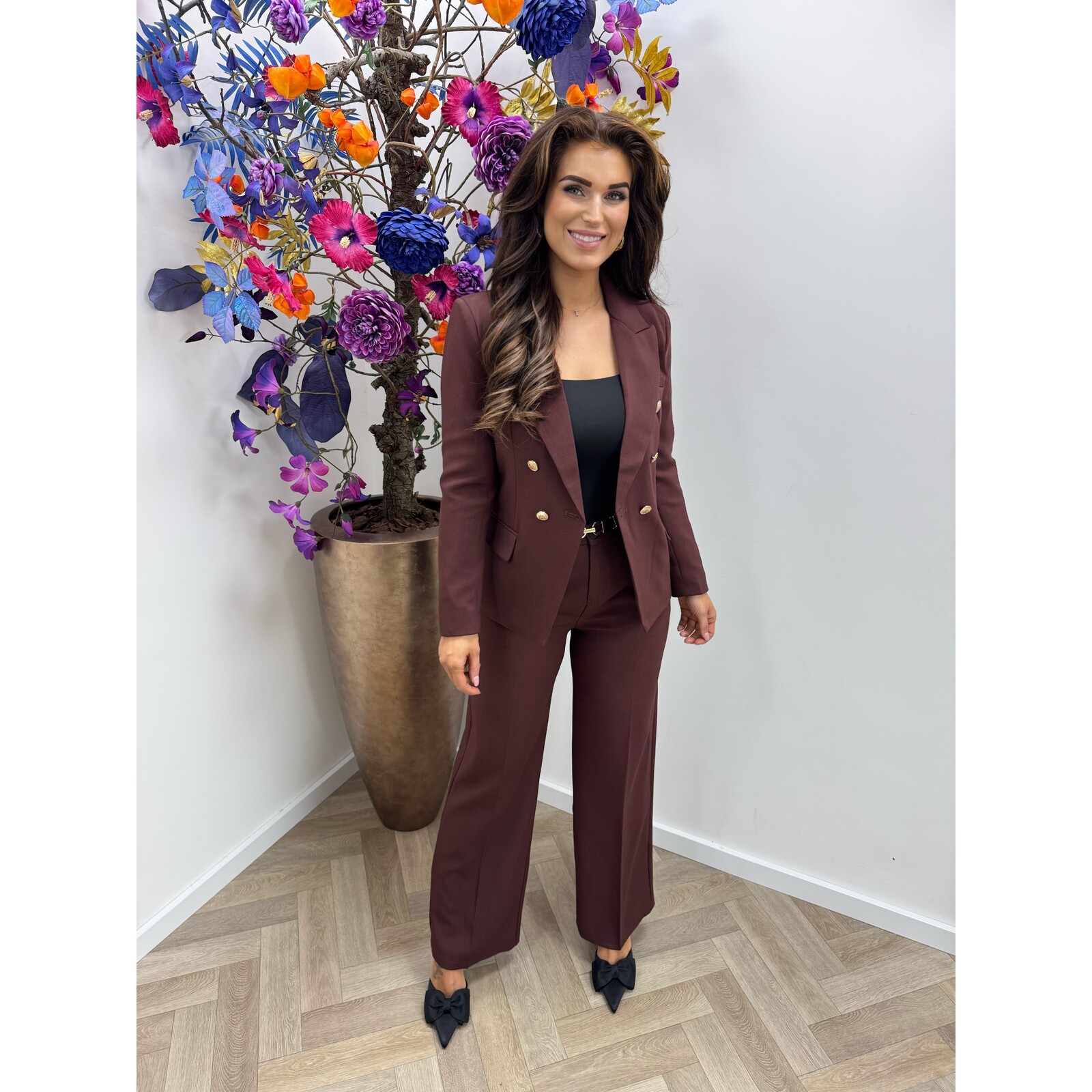 Perfect Blazer Button 1550 Bordeaux