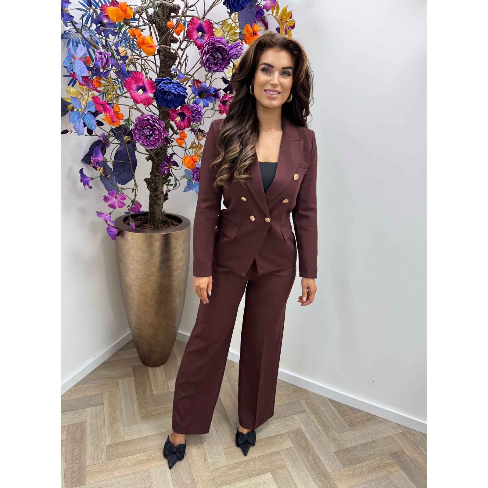 Perfect Blazer Button 1550 Bordeaux
