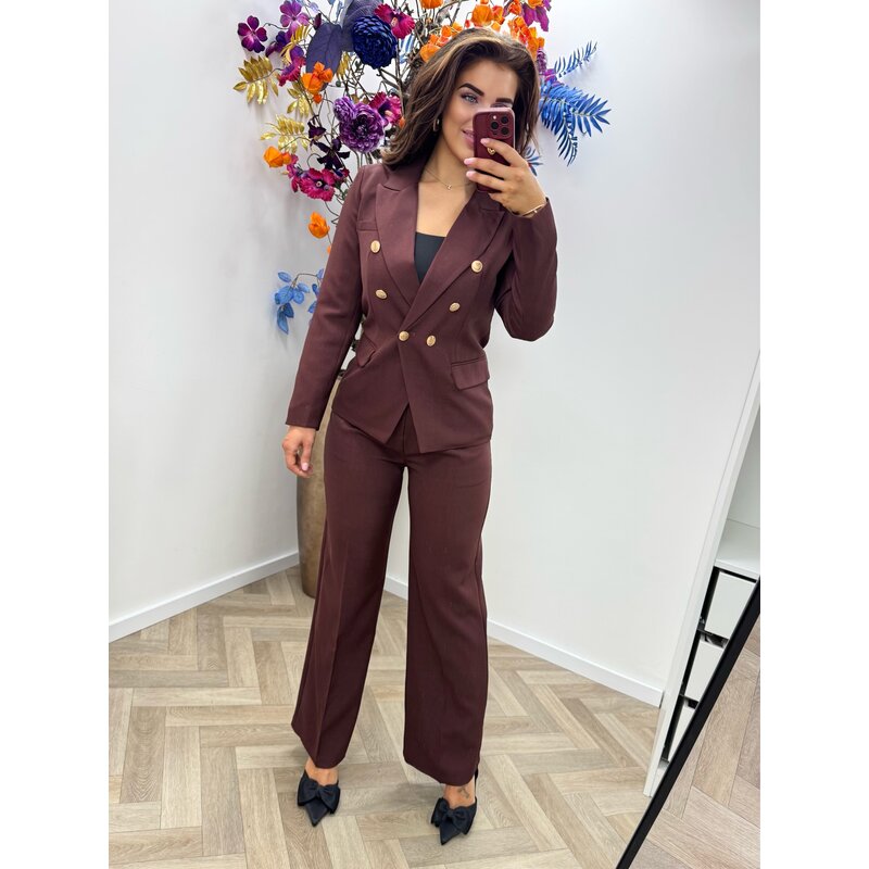 Perfect Blazer Button 1550 Bordeaux