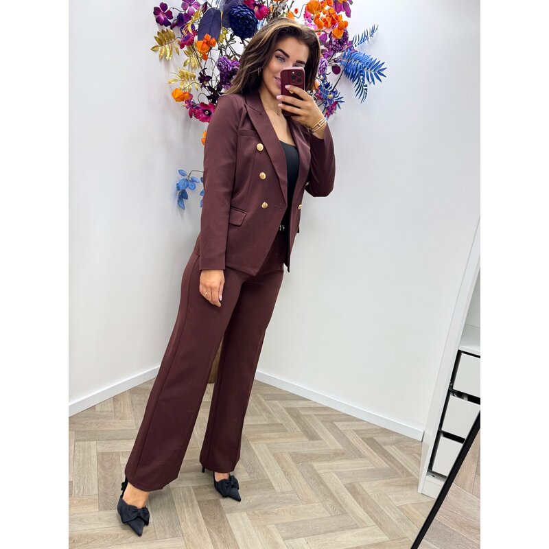 Perfect Blazer Button 1550 Bordeaux