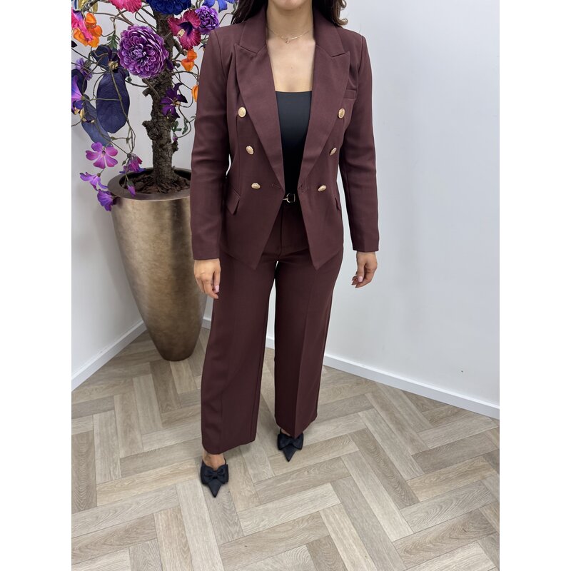 Perfect Blazer Button 1550 Bordeaux