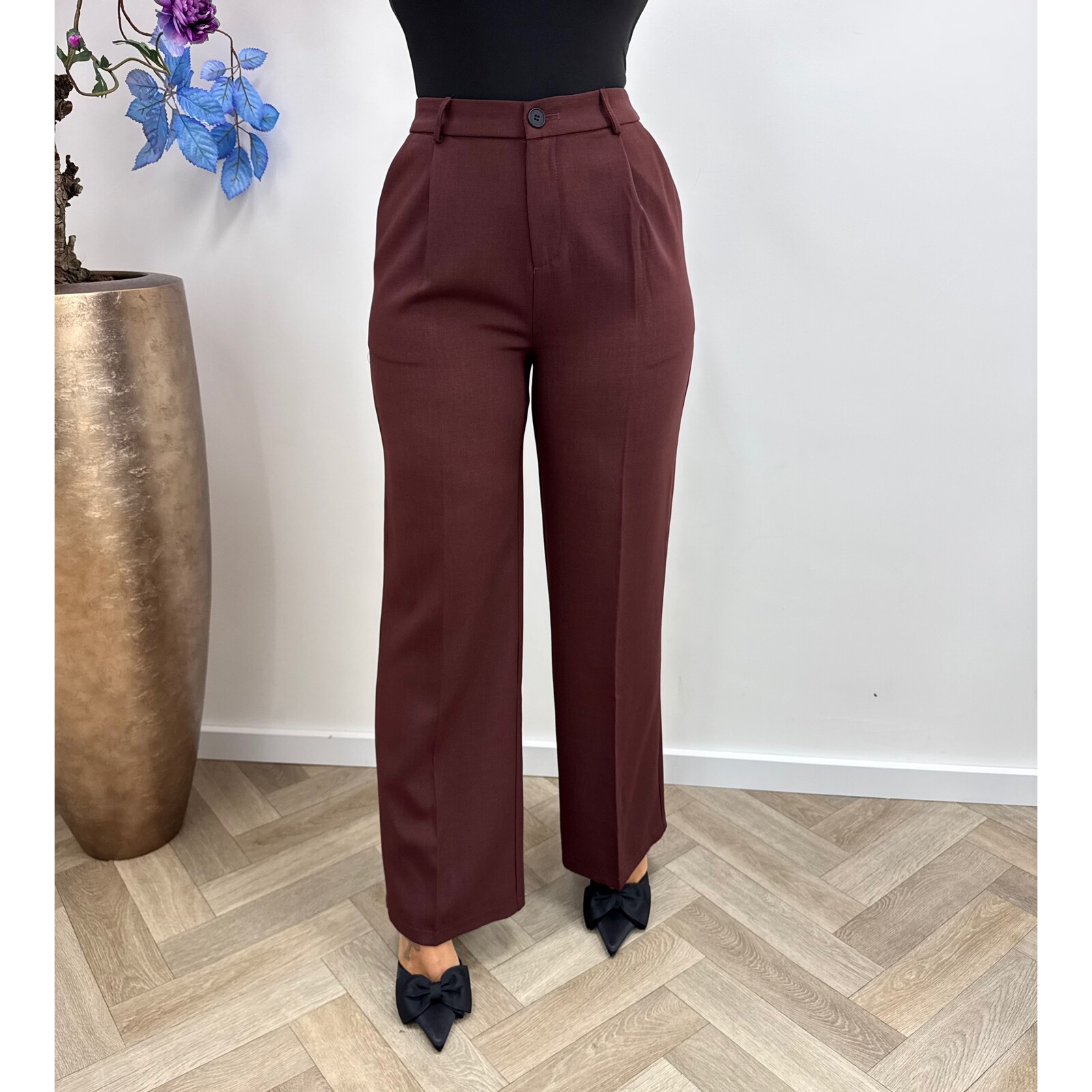 Perfect pants Straight 4550 Bordeaux