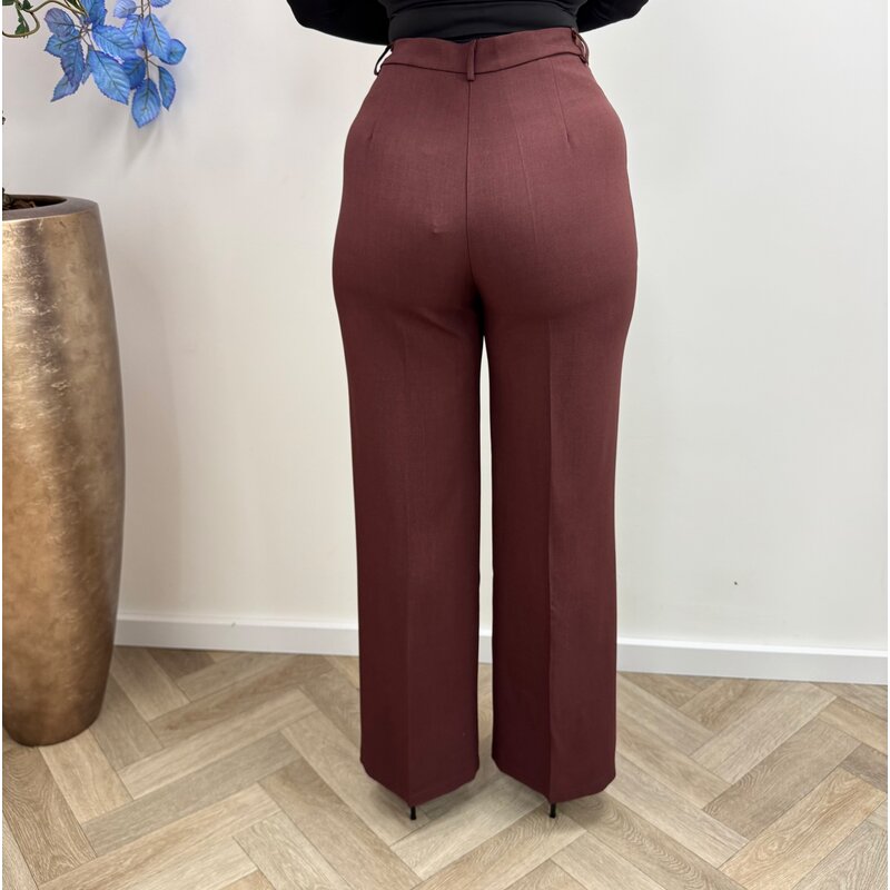 Perfect pants Straight 4550 Bordeaux