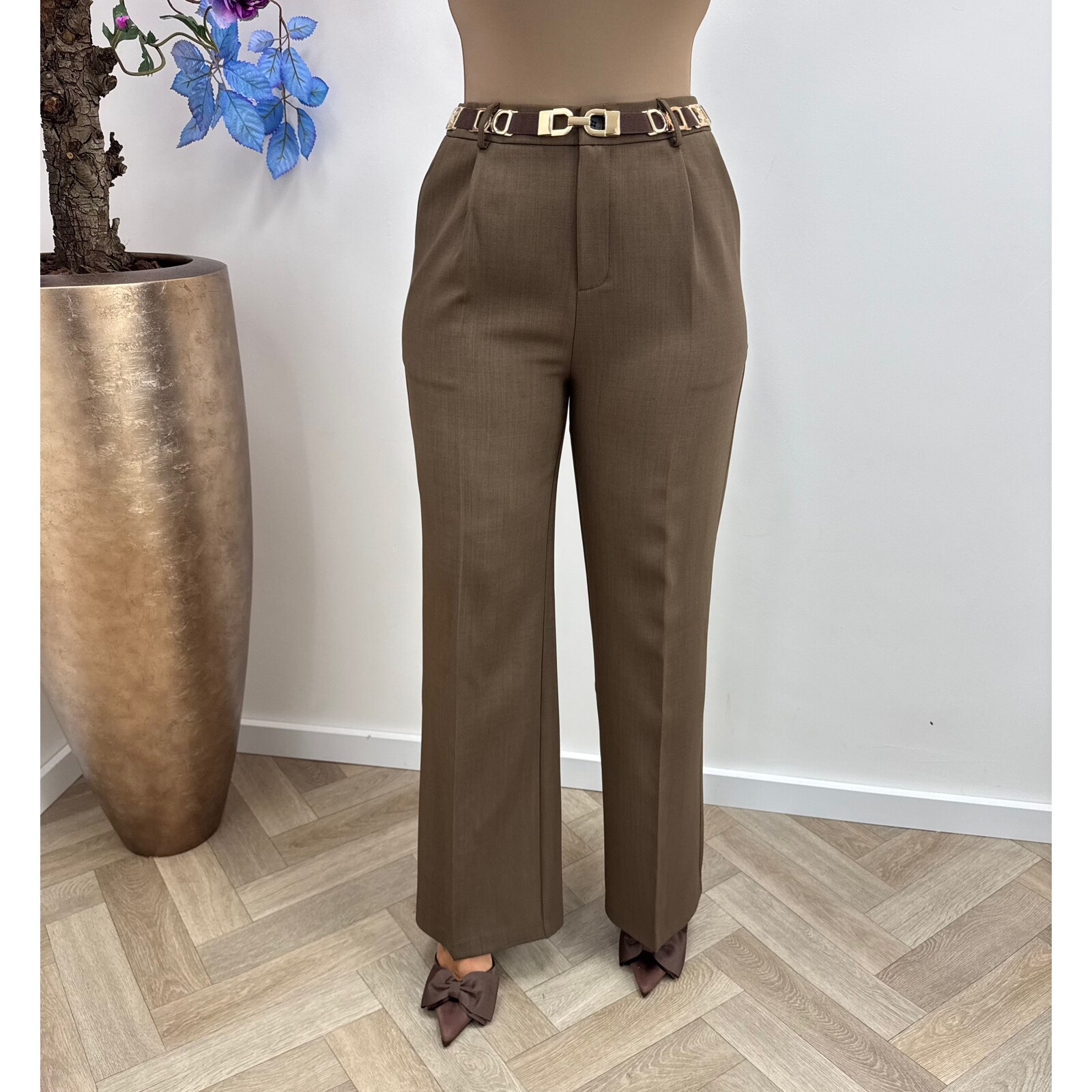 Perfect pants Straight 4550 Choco
