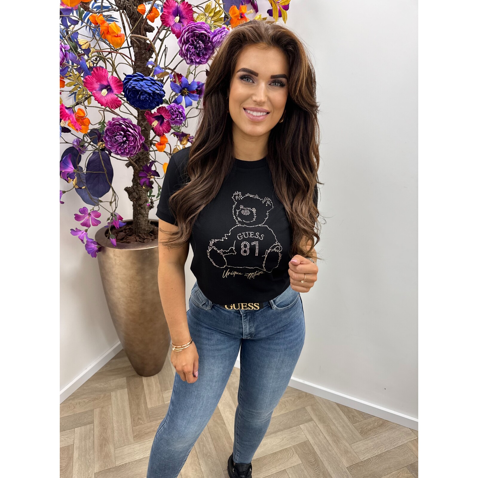 Guess T-shirt Unique Attitude Black Guess 909