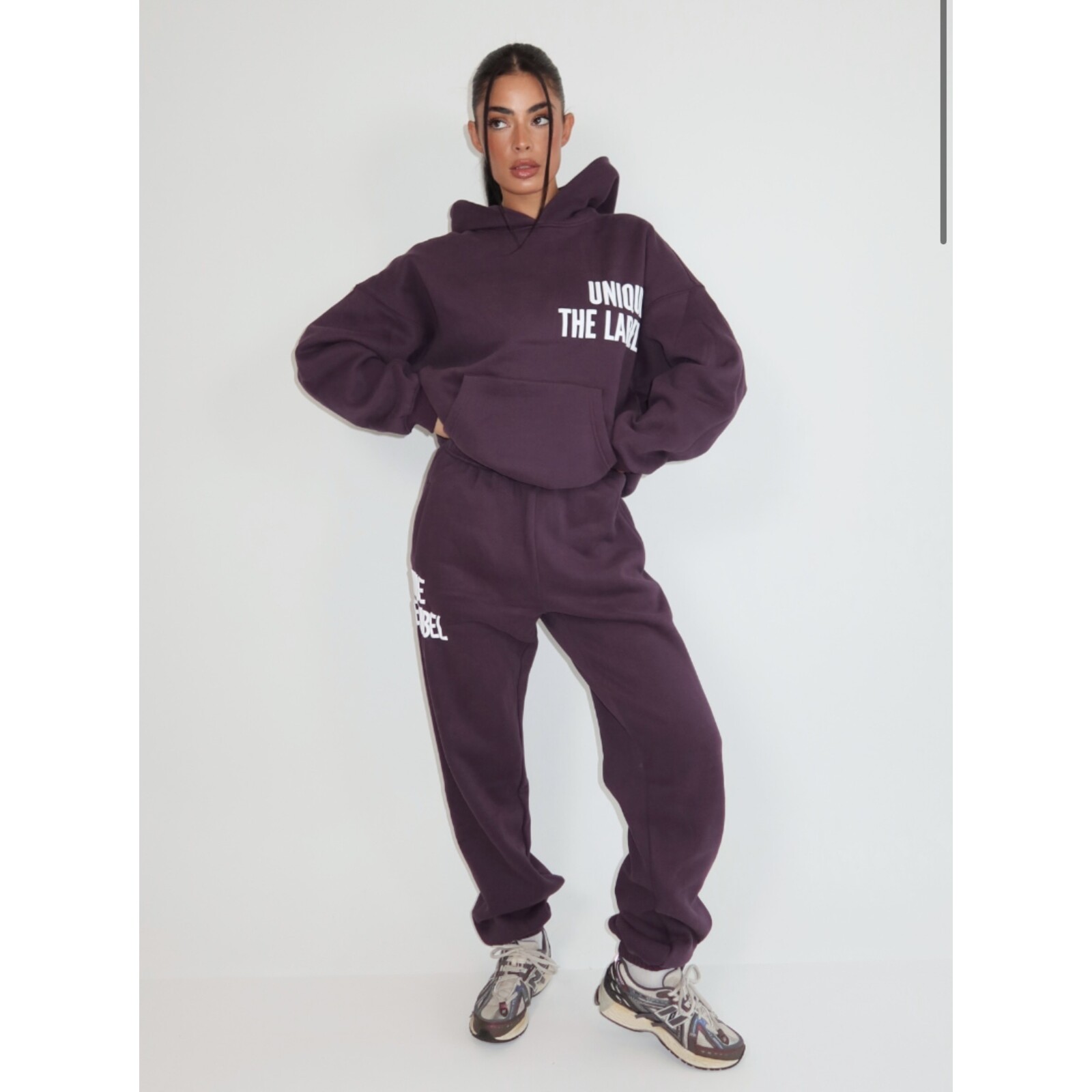 Unique The Label Jogger Elyana Deep Berry
