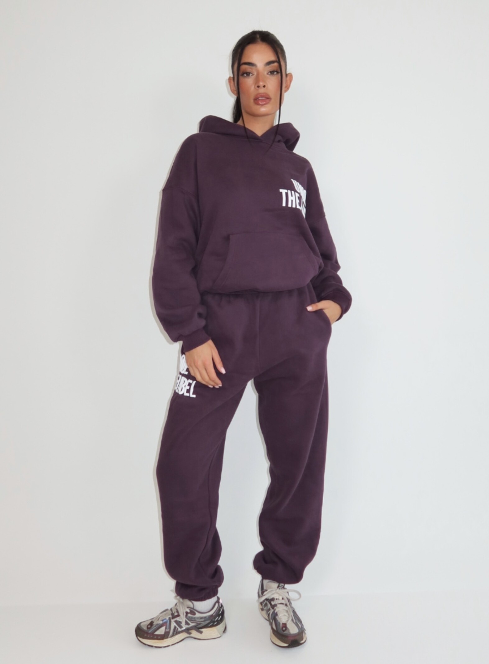 Unique The Label Jogger Elyana Deep Berry