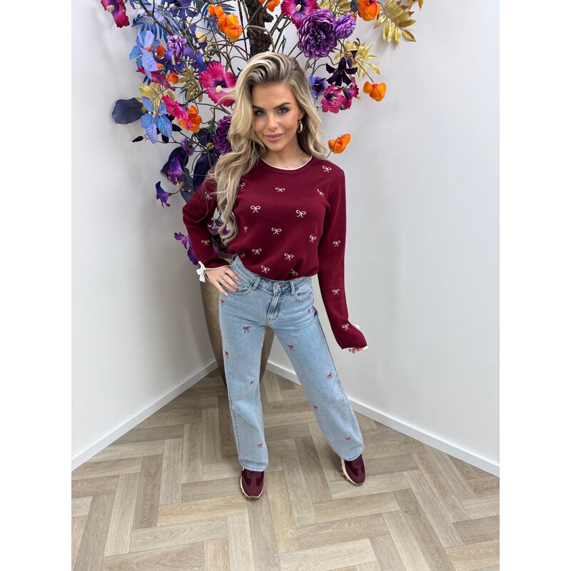 Top Jolly Bow Bordeaux 655