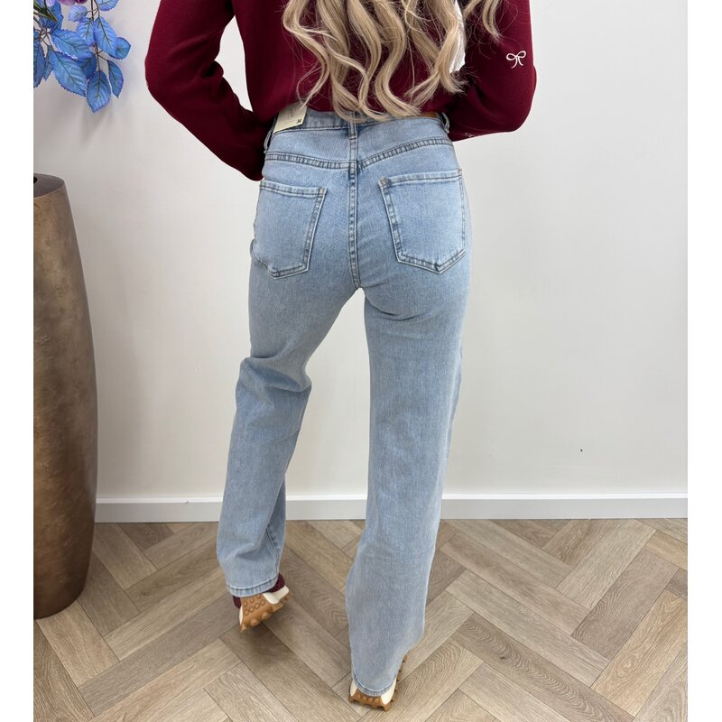 Jeans Red Bow Folyrose   Blue M7257K