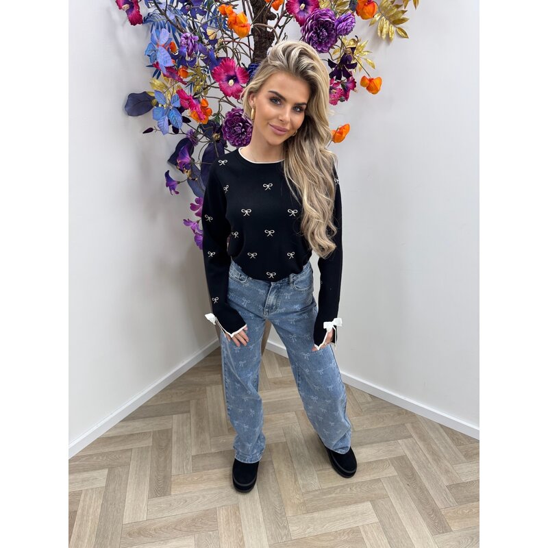 Top Jollly Bow Black 655