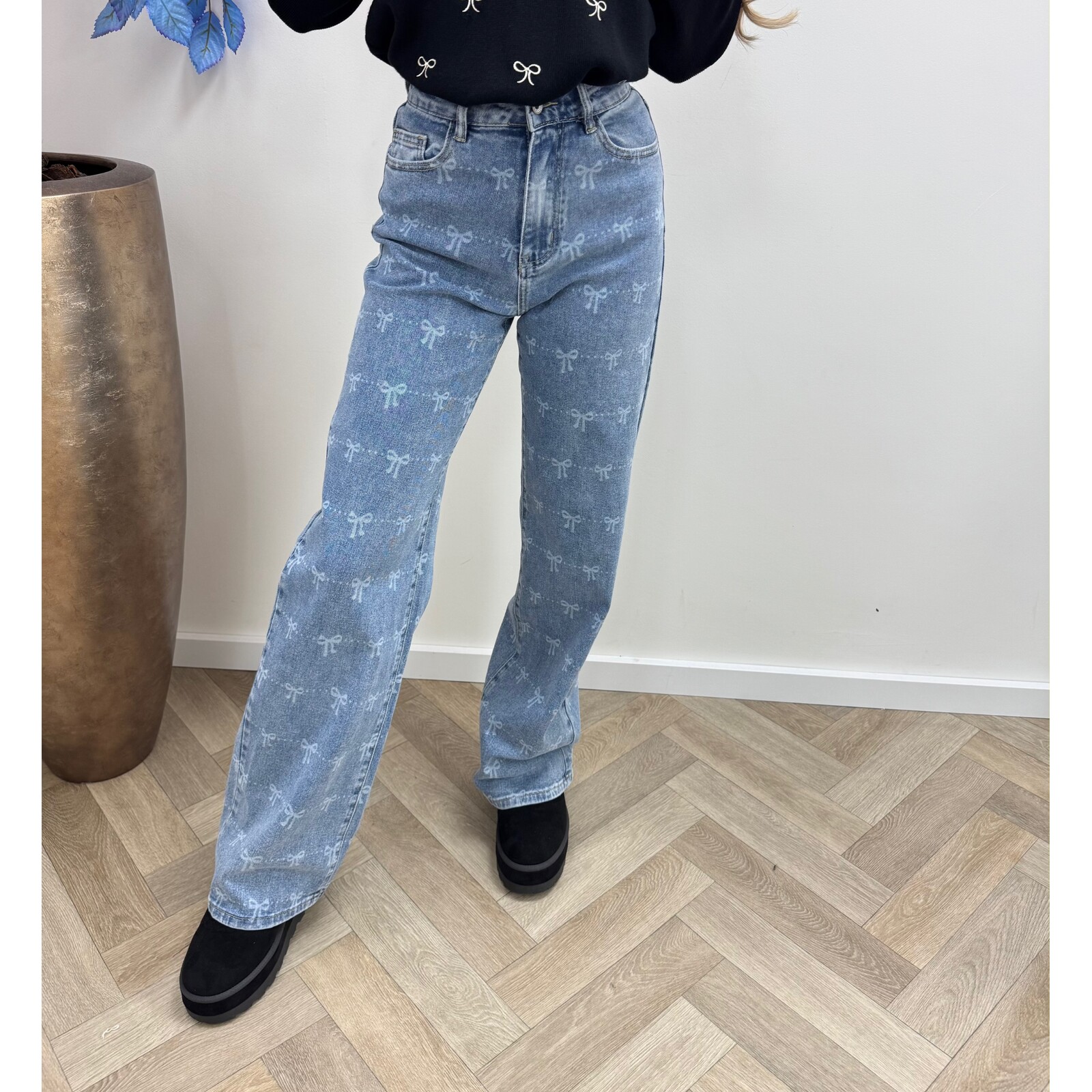 Jeans Strikjes Hello Miss Blue HM6748