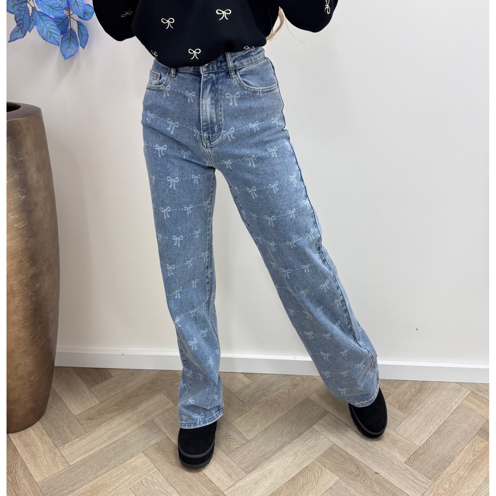 Jeans Strikjes Hello Miss Blue HM6748