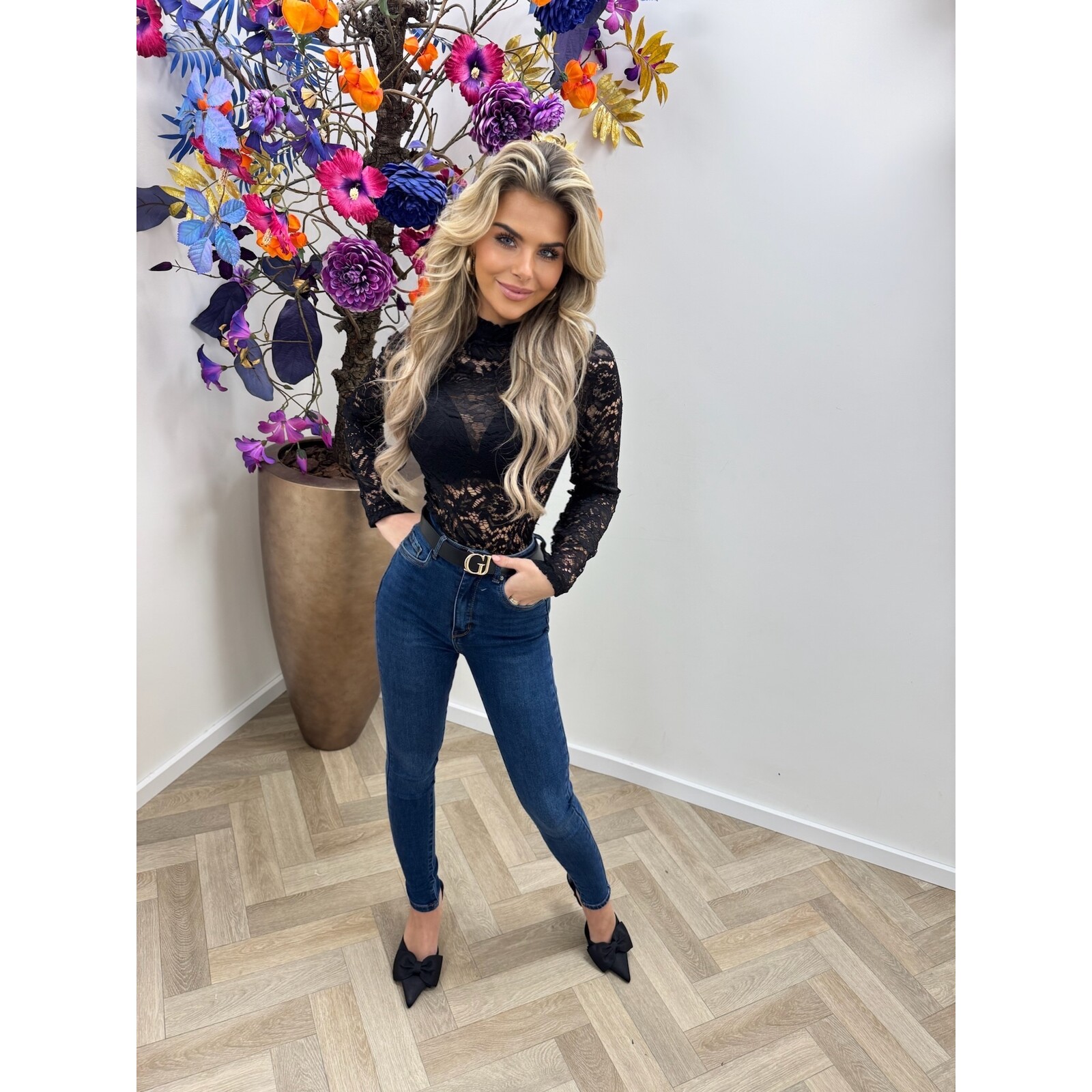 Top Kelly Lace  Black