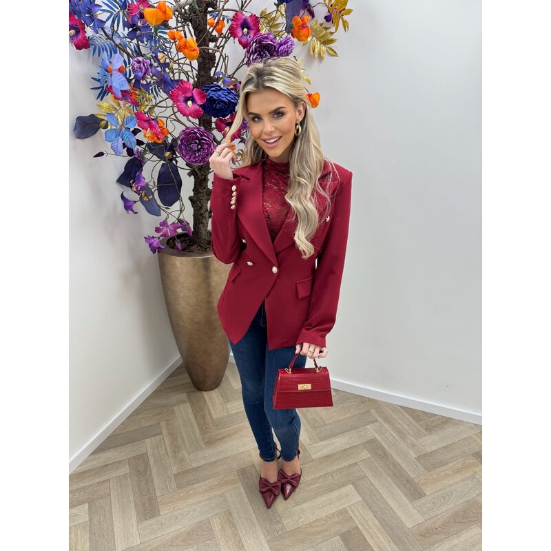 Blazer Vanessa Button Bordeaux