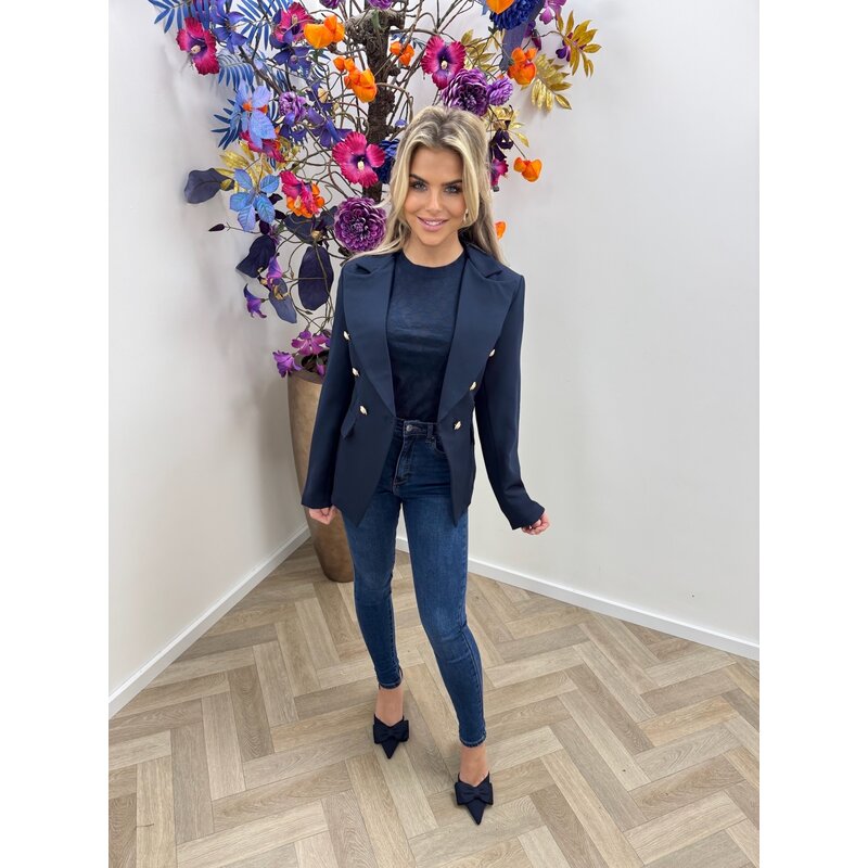 Blazer Vanessa Button Navy