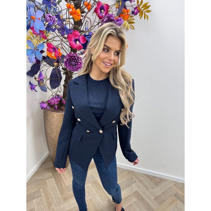 Blazer Vanessa Button Navy