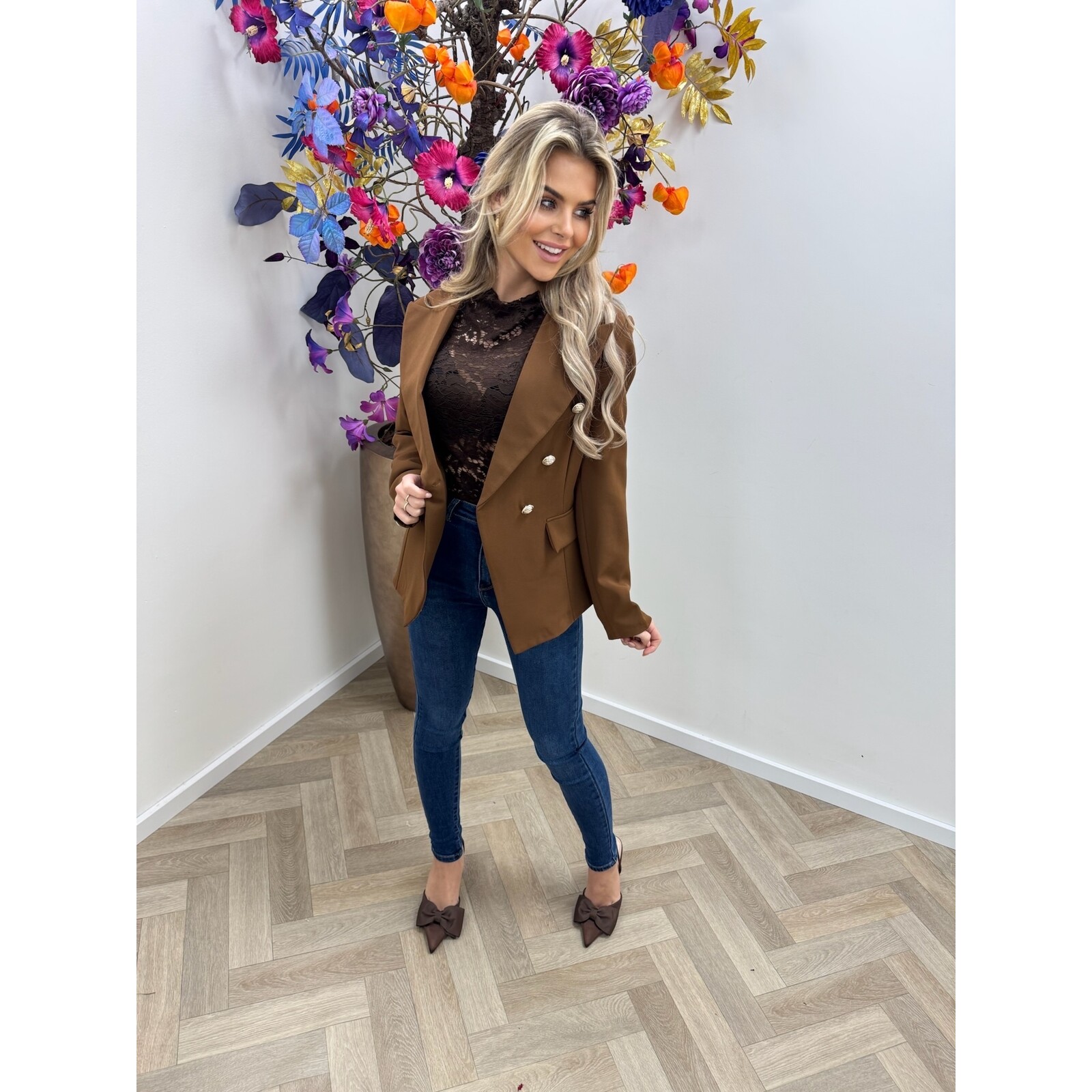 Blazer Vanessa Button Choco