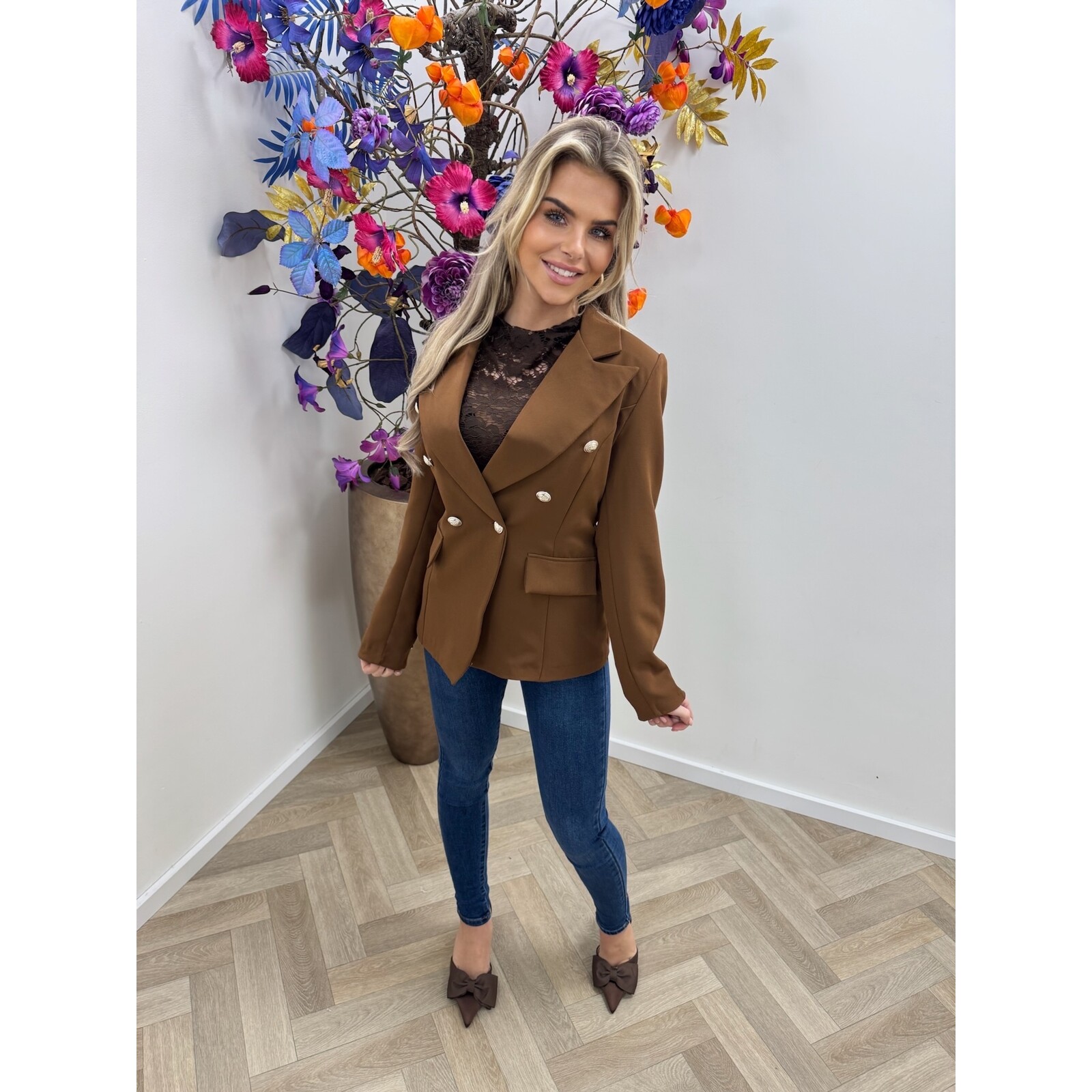 Blazer Vanessa Button Choco