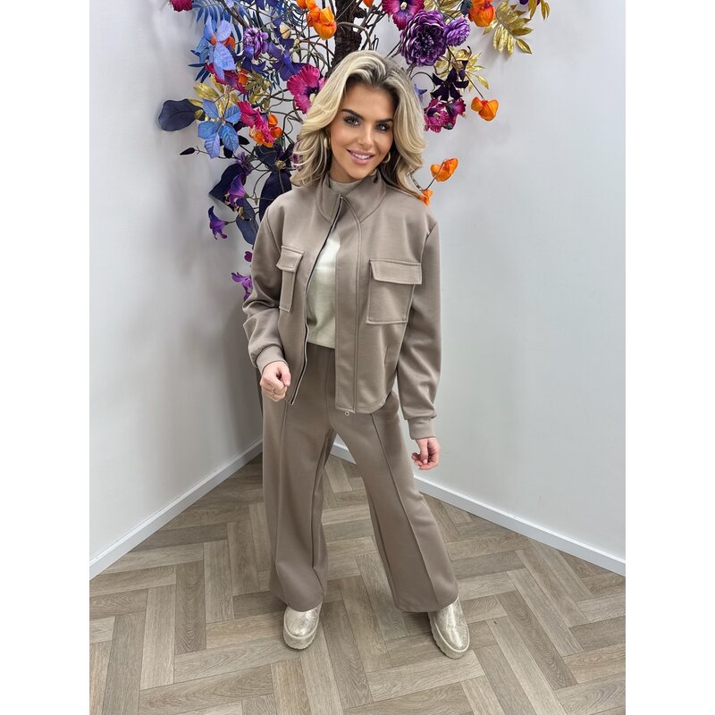 2 Delige Franny Style  Taupe