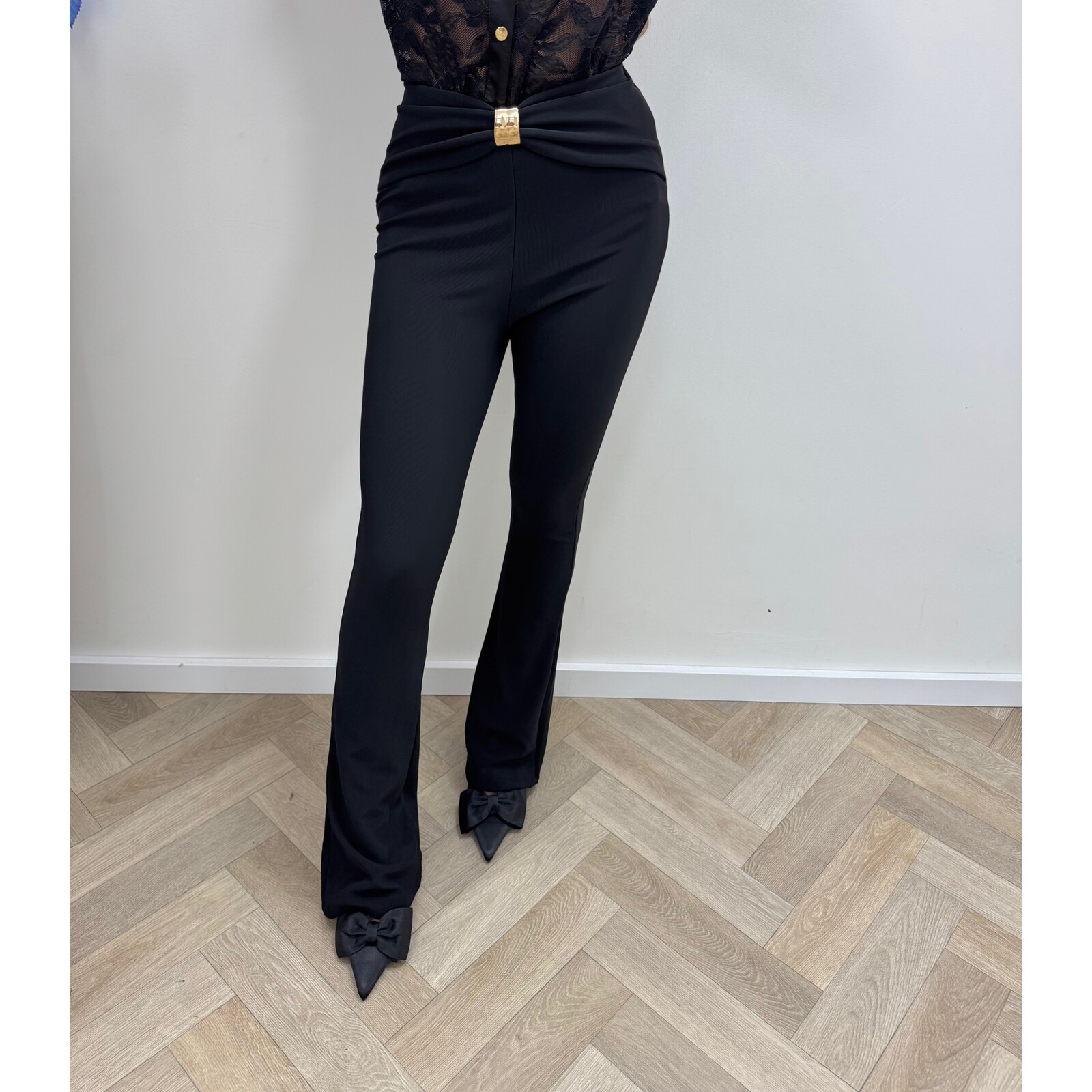 Flair Pants Bow Look Black