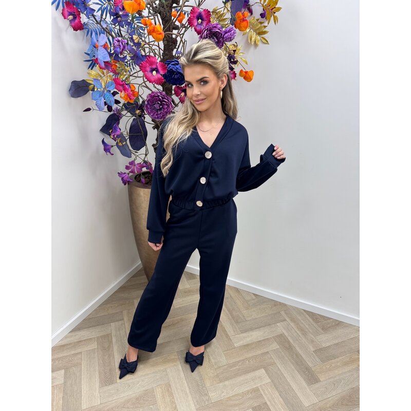 2 Delige Set Shanna Button  Navy