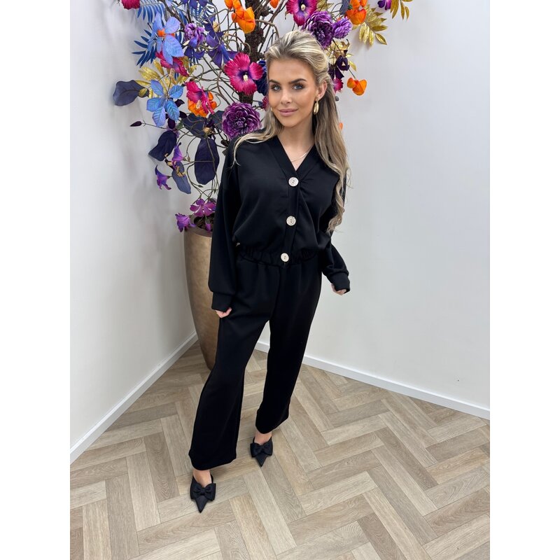 2 Delige Set Shanna Button Black