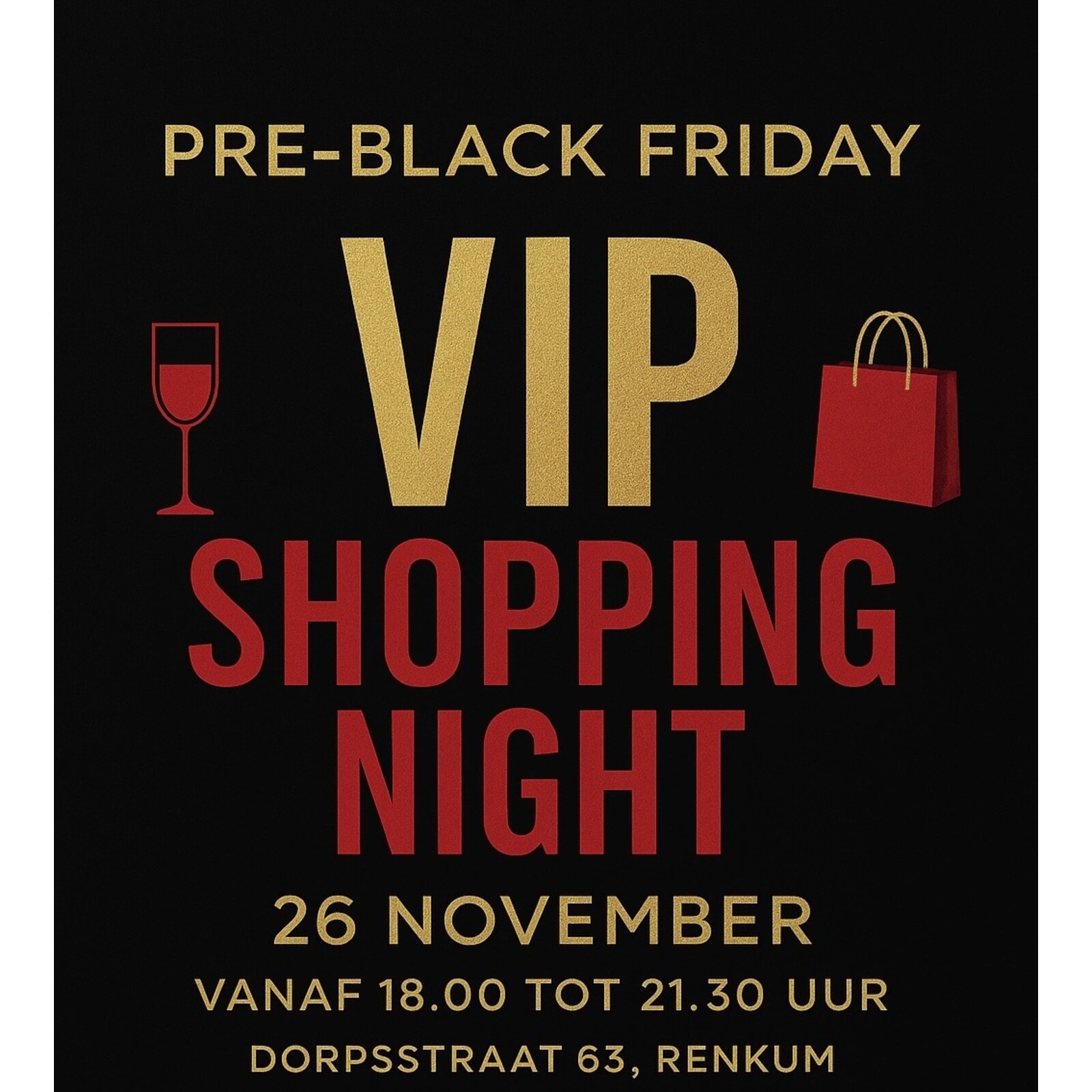 Ticket PRE BLACK FRIDAY - VIP Shopping Night