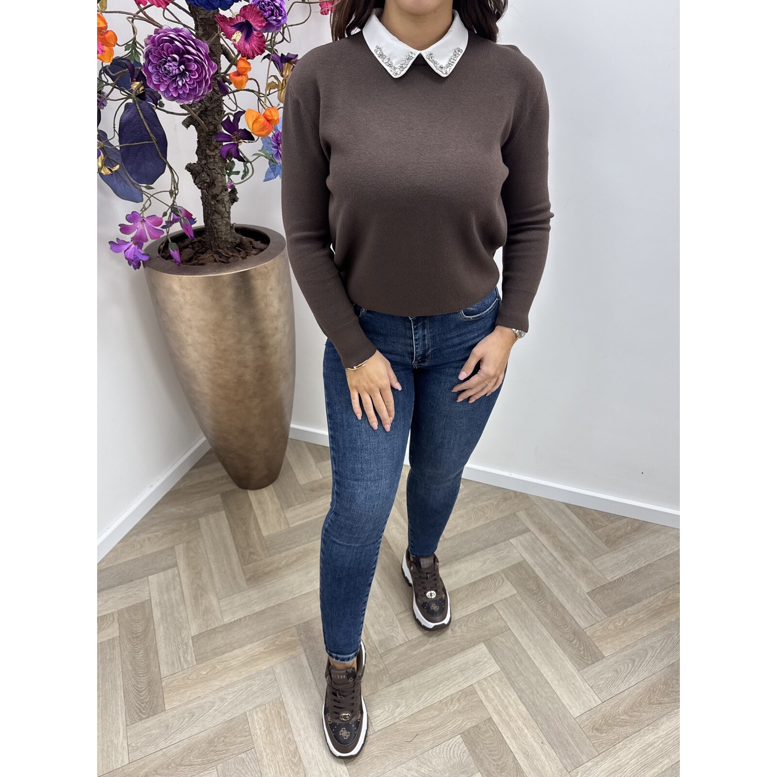 Top diamonds kraagje Choco