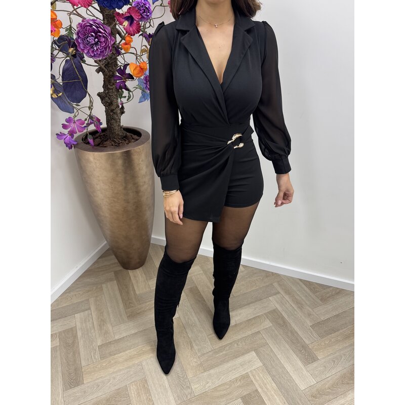 Jumpsuit Kayla With gold Black