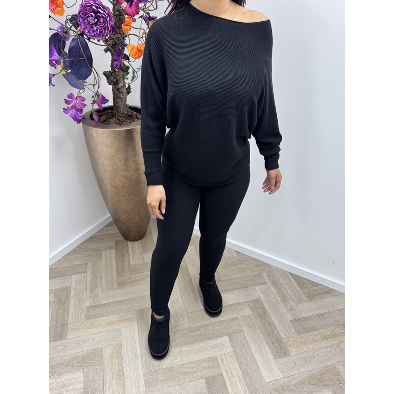 2 delige set chantie DD-9819  Black