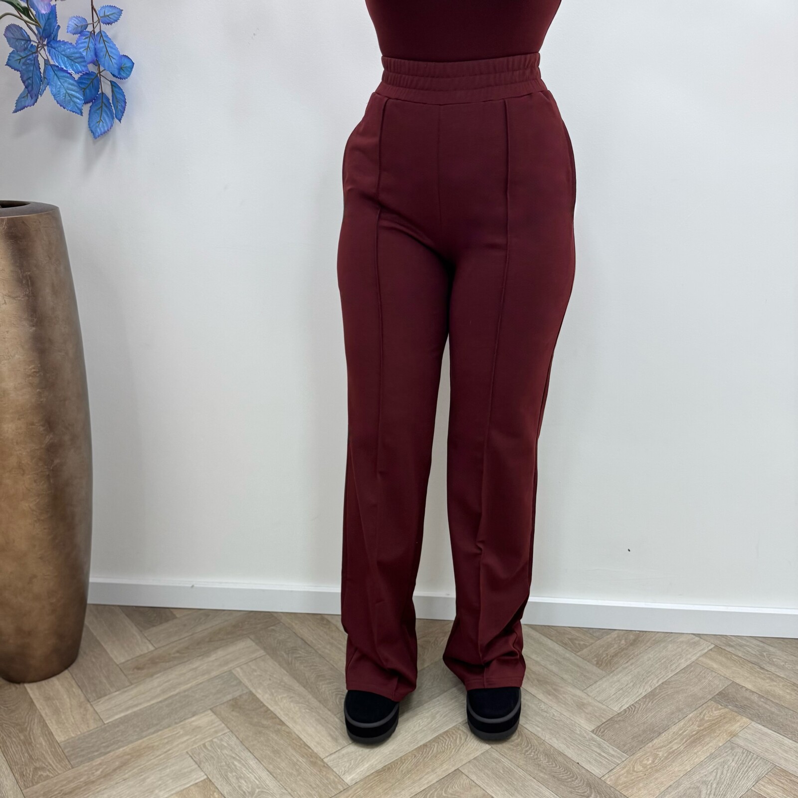 Perfect Pants By swan Straight leg HS6169 Bordeaux