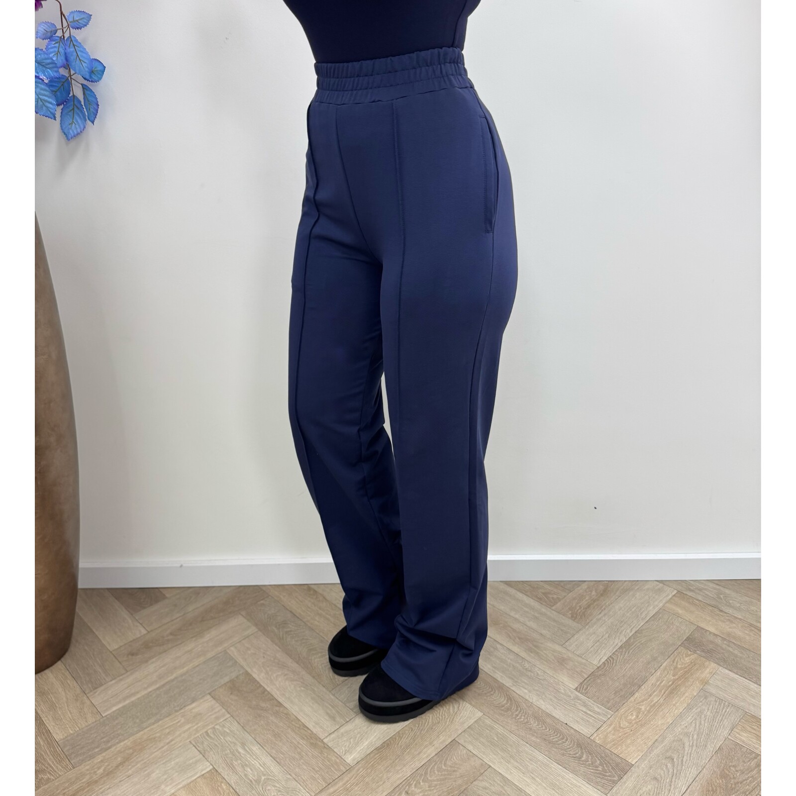 Perfect Pants By swan Straight leg HS6169 navy