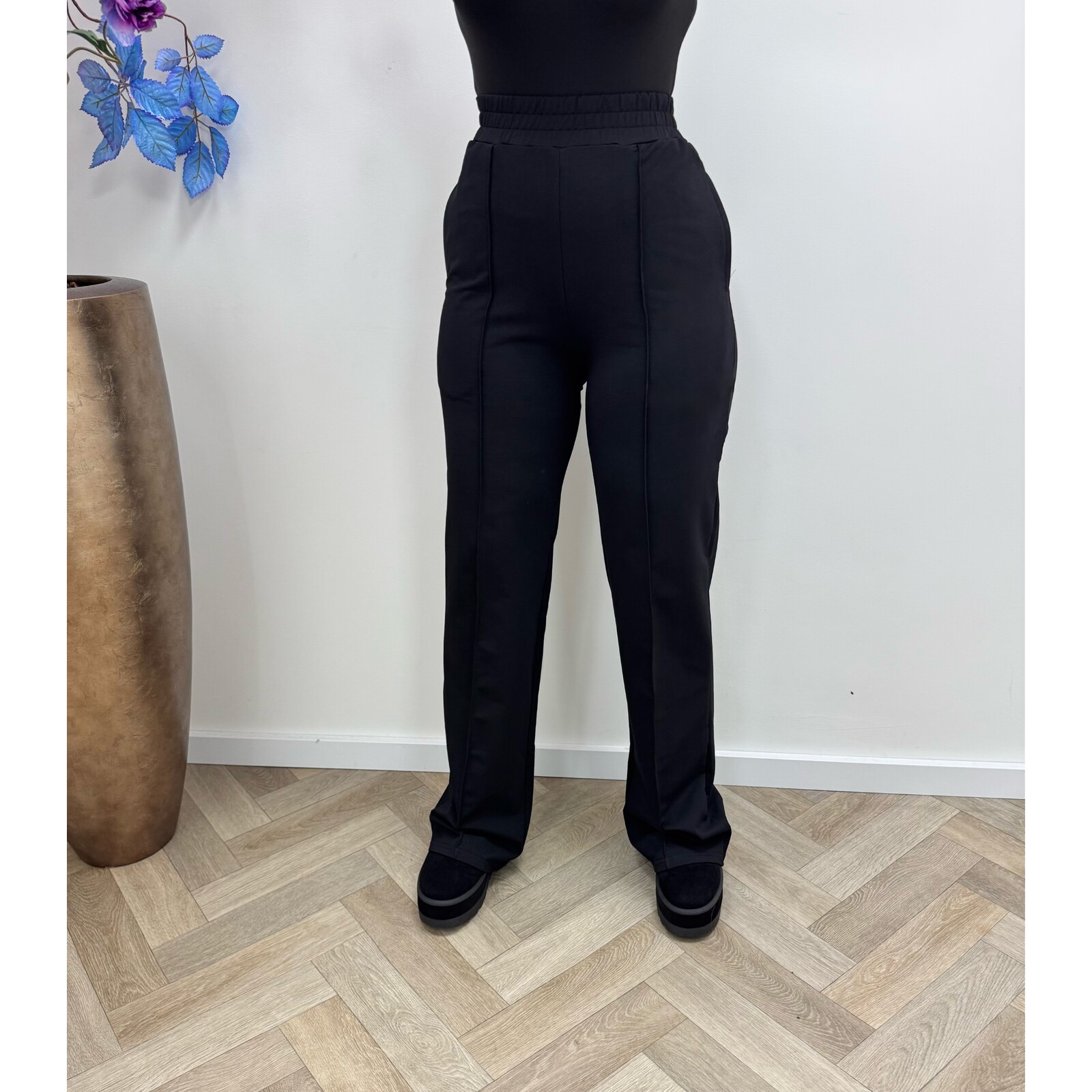 Perfect Pants By swan Straight leg HS6169 Black