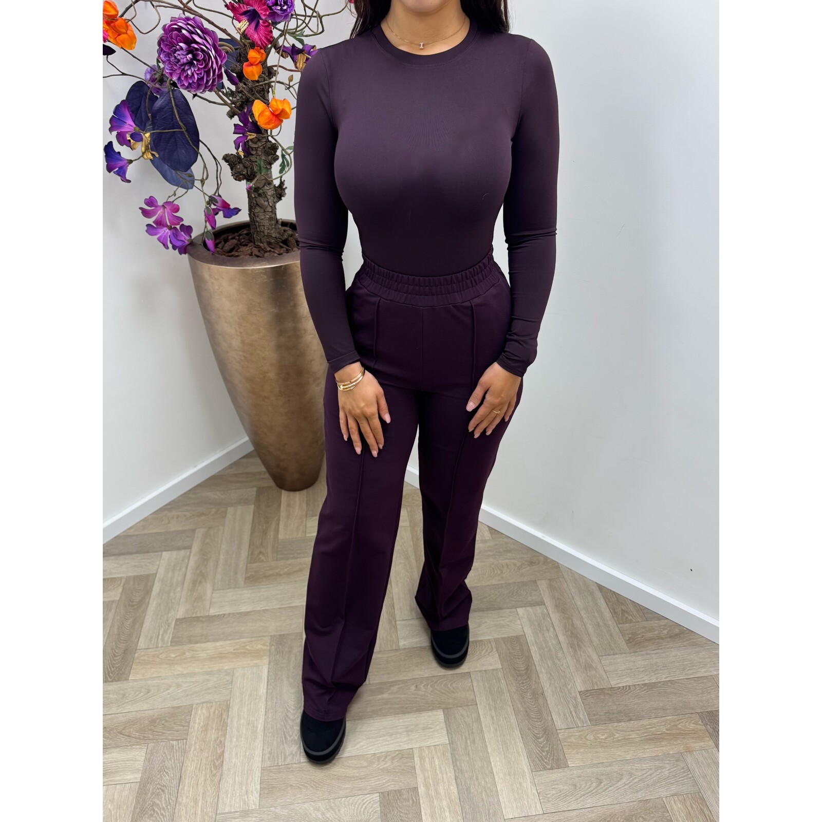 Basic travel body high neck By swan HS6677 Violet