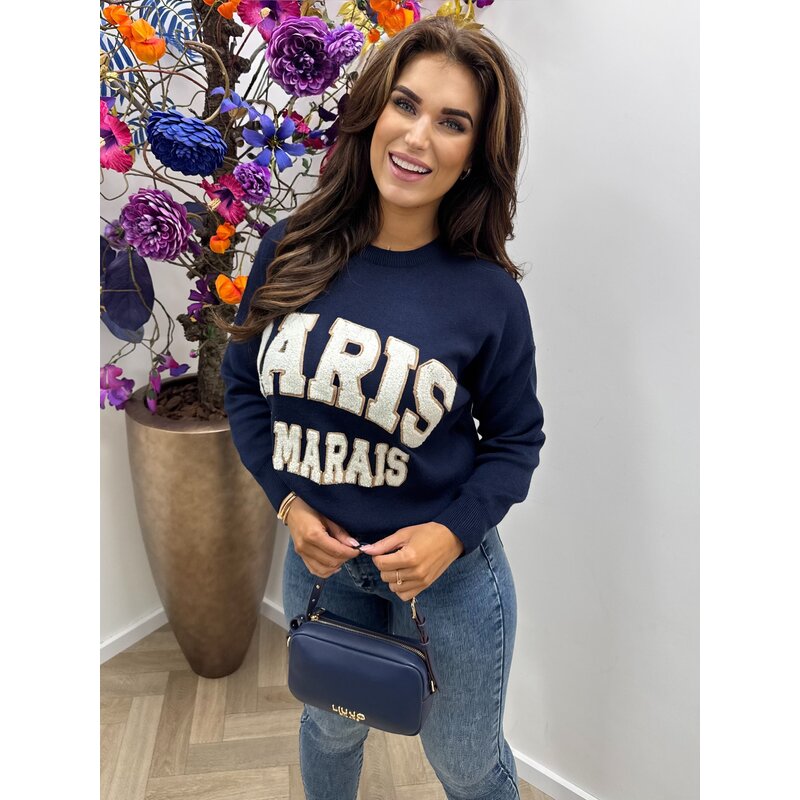 Sweater Paris Teddy AM829 Navy