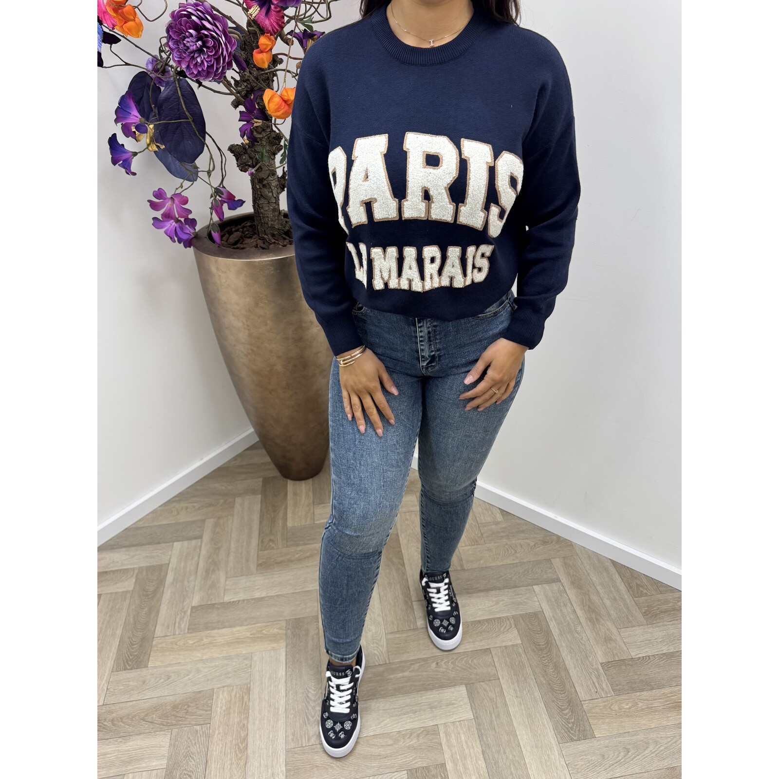 Sweater Paris Teddy AM829 Navy