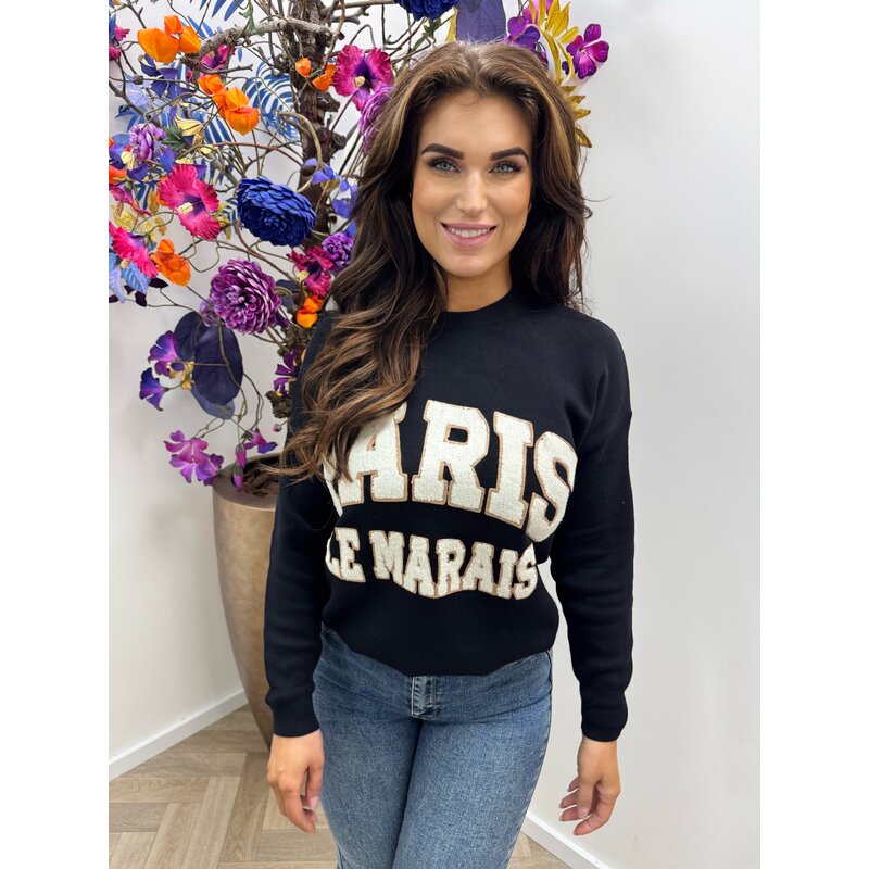 Sweater Paris Teddy AM829 Black