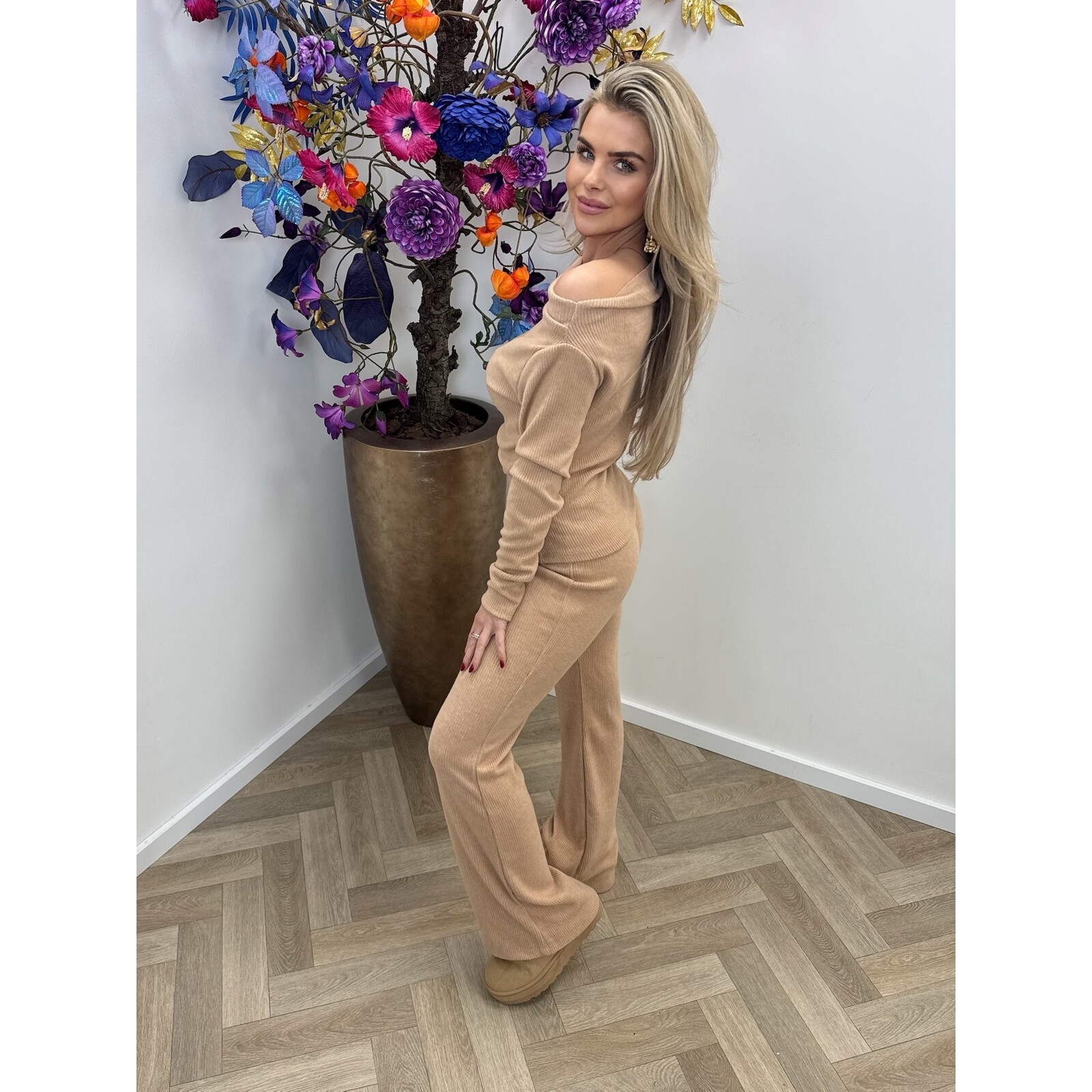 2 delige set Melien beige