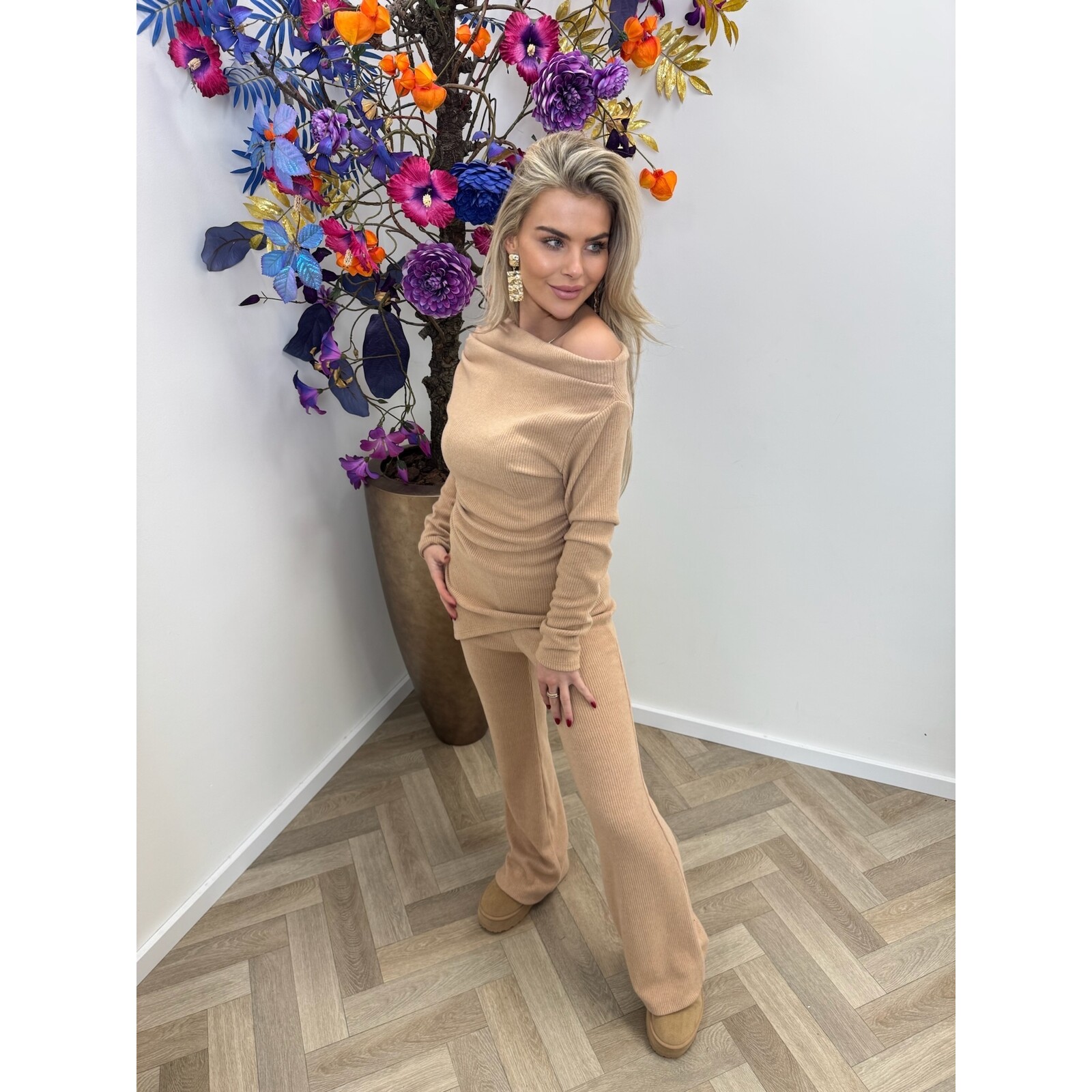 2 delige set Melien beige