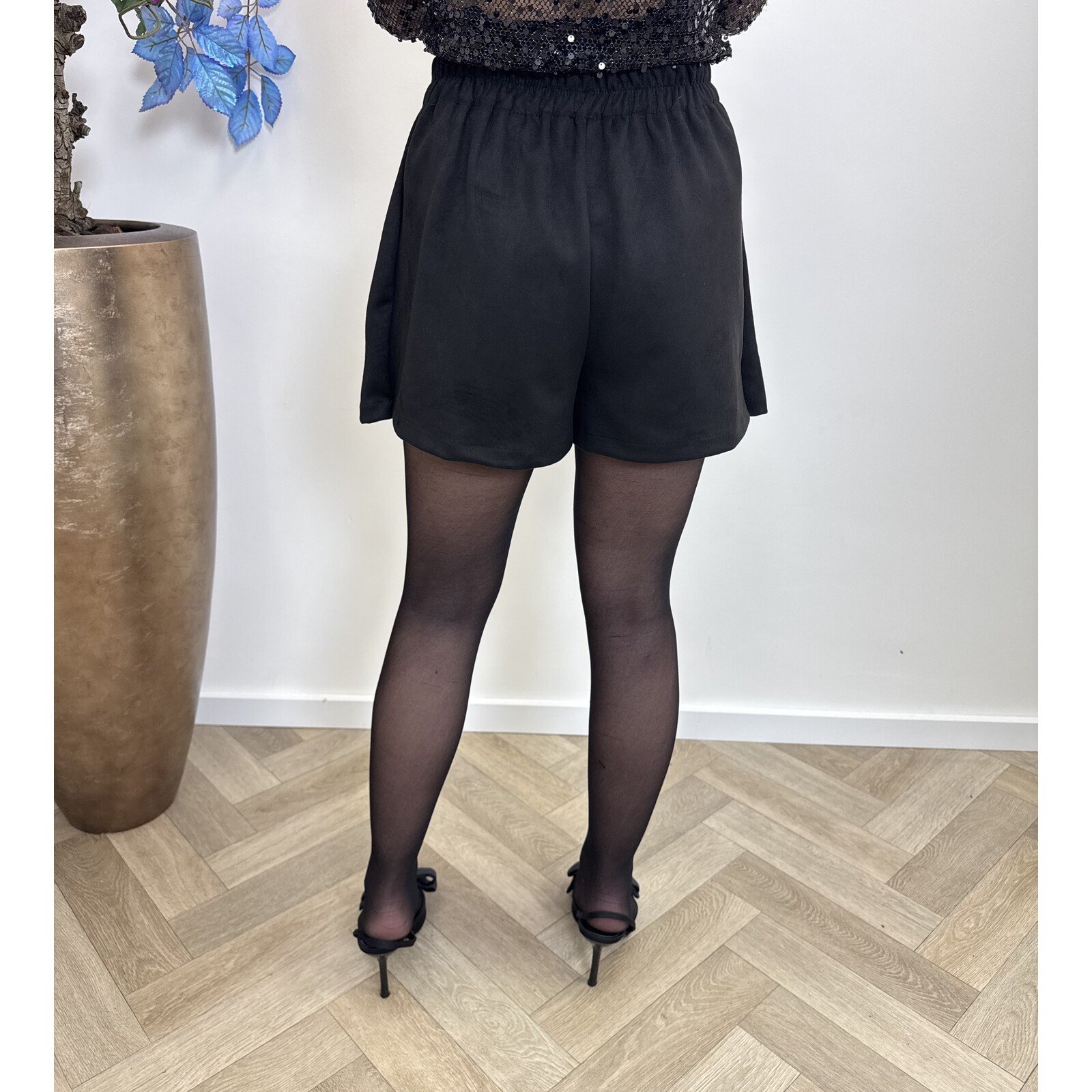 skort suede amie pr81096 black