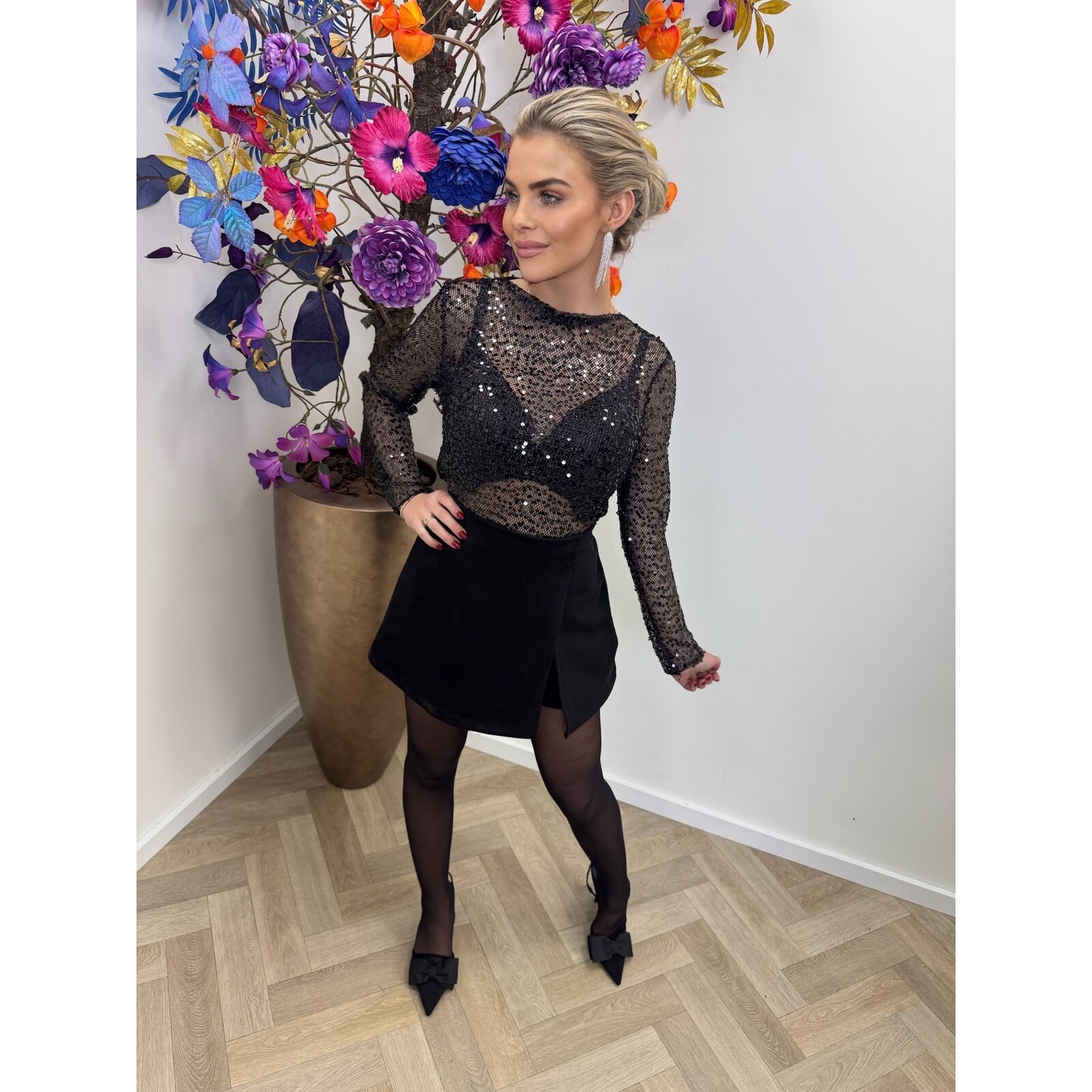 top clo pailletten pr27403 black