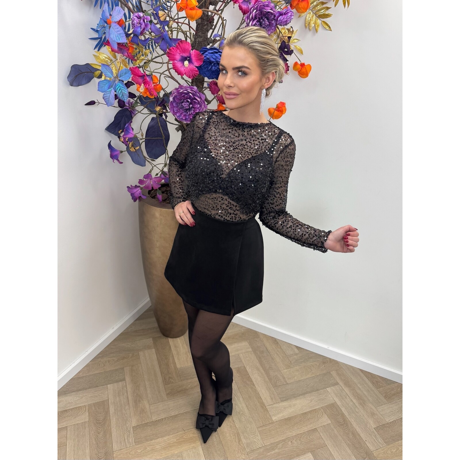 top clo pailletten pr27403 black