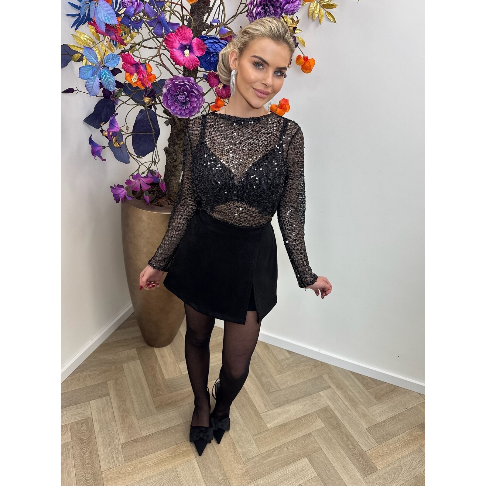 top clo pailletten pr27403 black