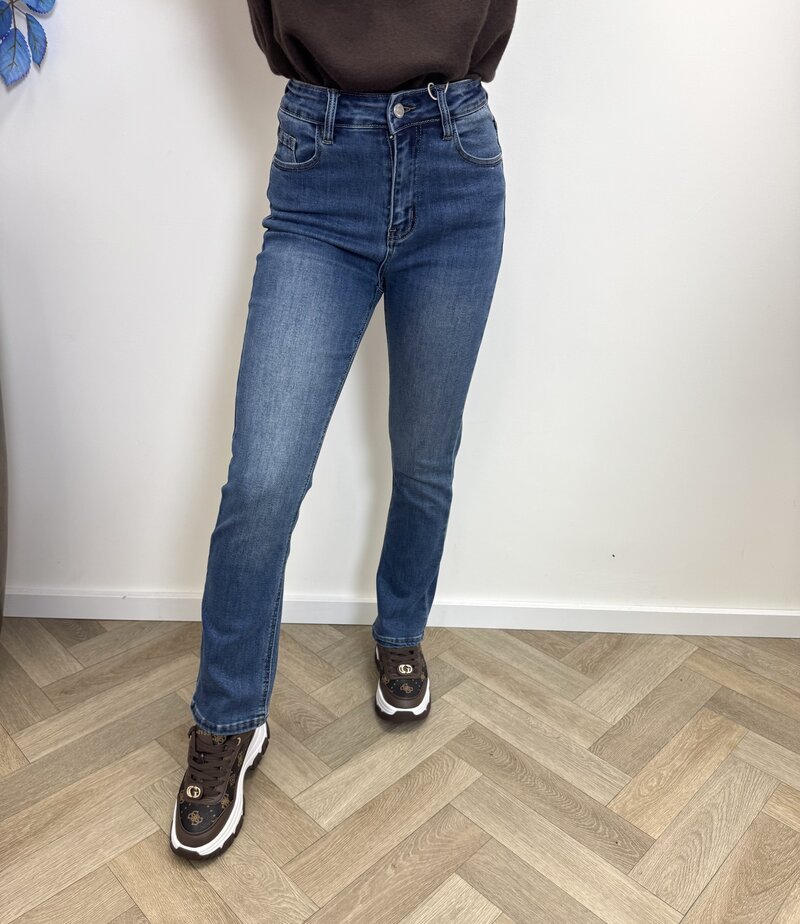 jeans straight folyrose blue fy-10850