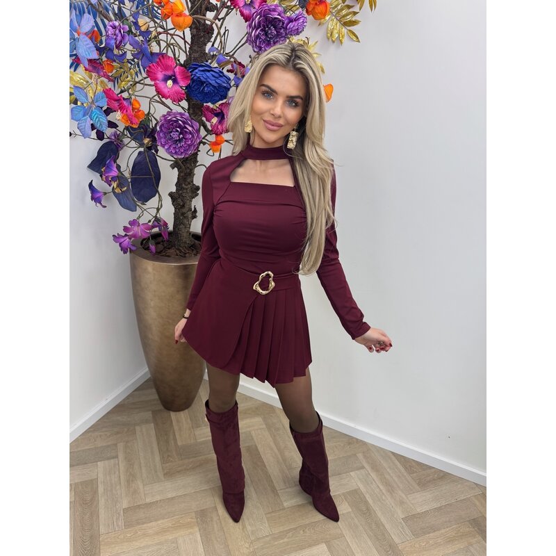 body choker bordeaux