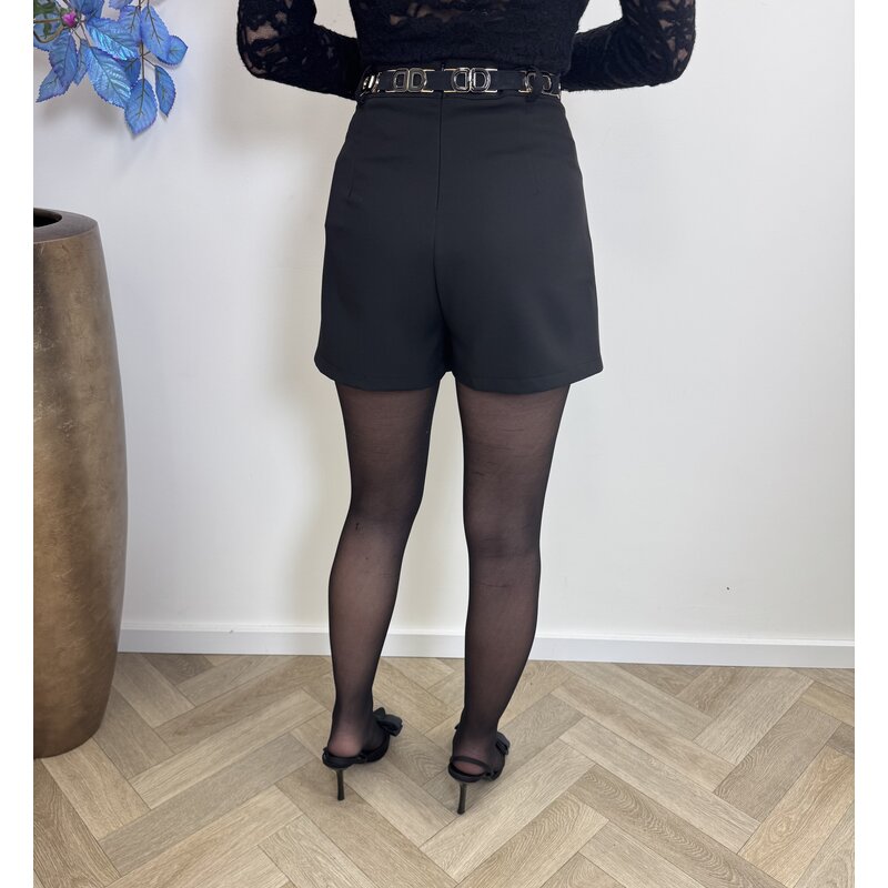 basic skort overslag m322 black