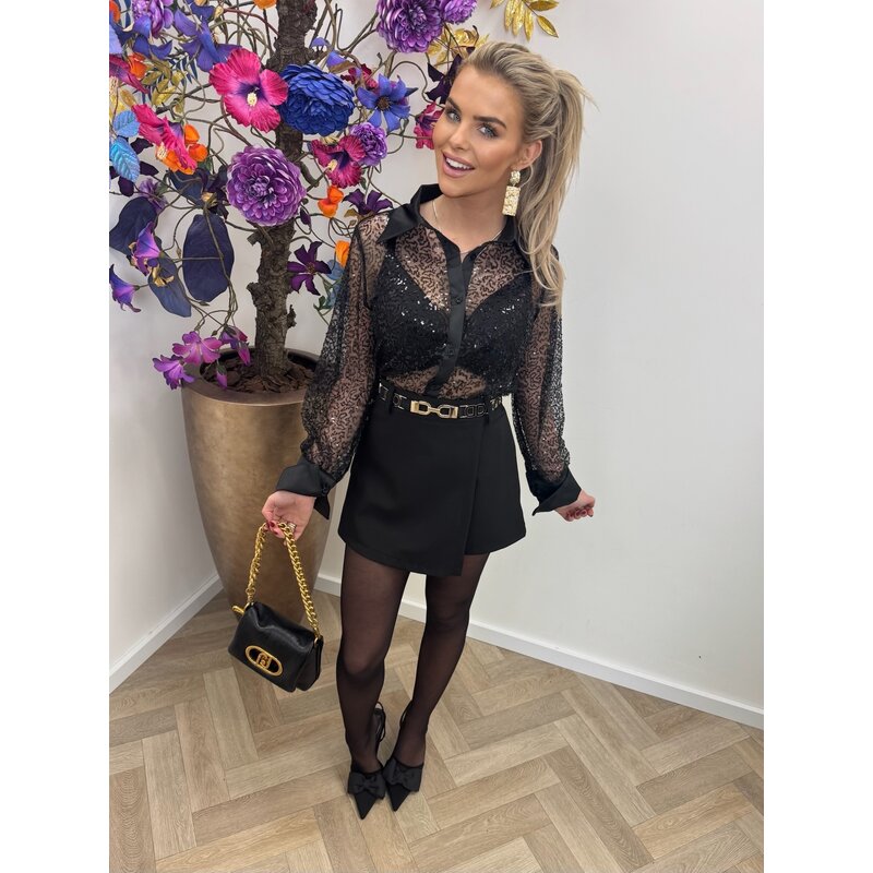 blouse stella glam yz26028 black