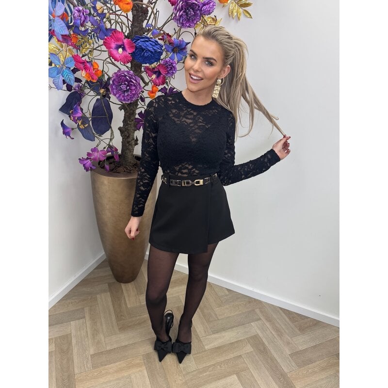 top lace Florida hs10035 black