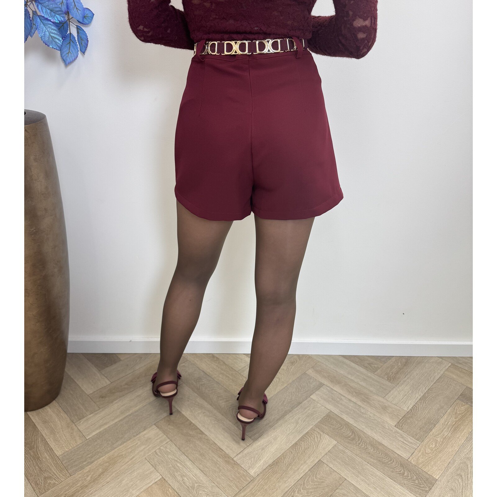 basic skort overslag m322 bordeaux